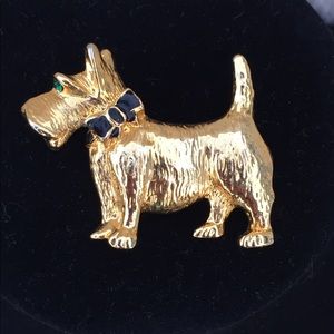 Vintage Scottie Dog Brooch / Pin